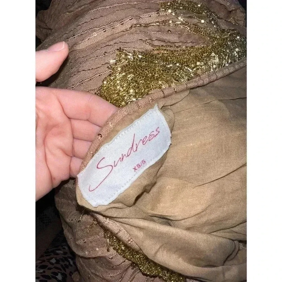 SUNDRESS dress with beads size xs/small - Picture 3 of 12